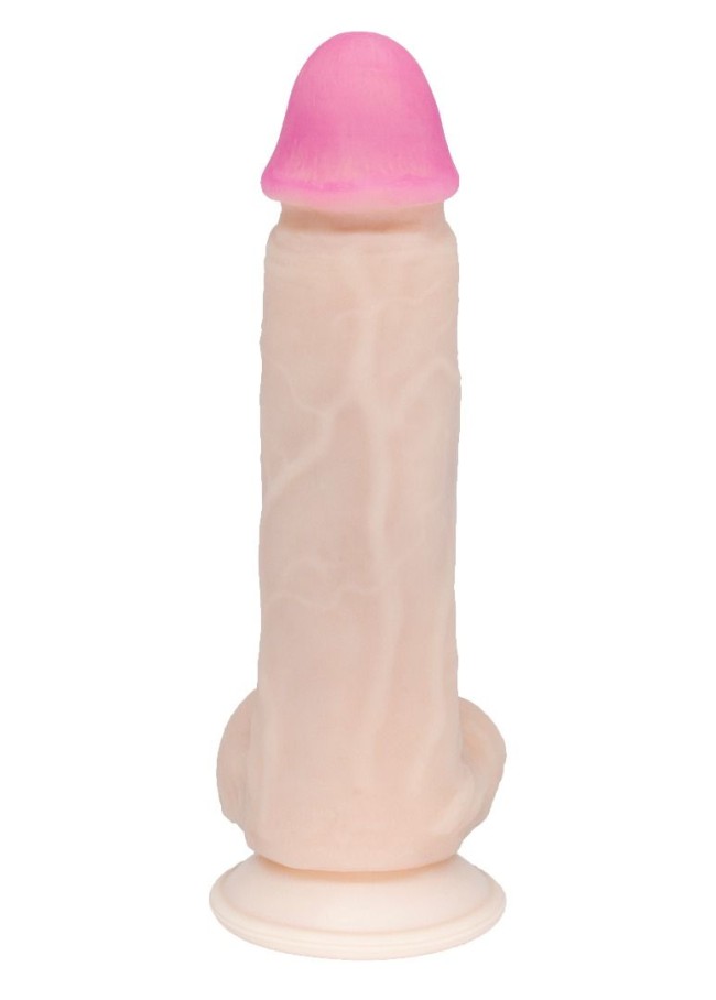 Фаллоимитатор на присоске из реалистичного материала неоскин - 21 см. Фаллоимитатор на присоске из реалистичного материала неоскин - 21 см.