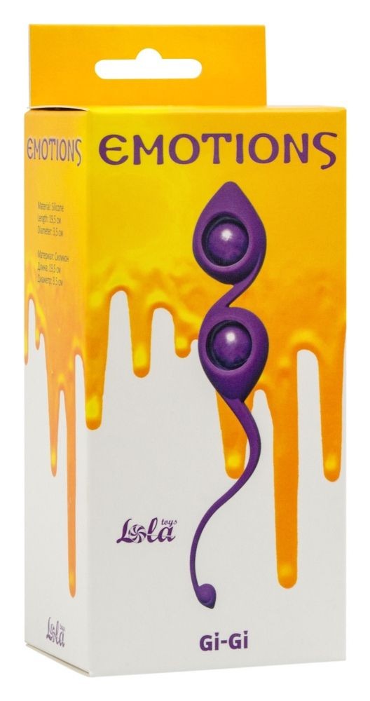 Фиолетовые вагинальные шарики Emotions Gi-Gi Фиолетовые вагинальные шарики Emotions Gi-Gi