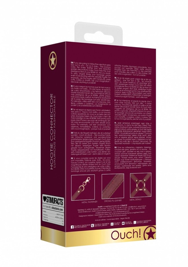 Бордовый крестообразный фиксатор Halo Hogtie Connector Бордовый крестообразный фиксатор Halo Hogtie Connector