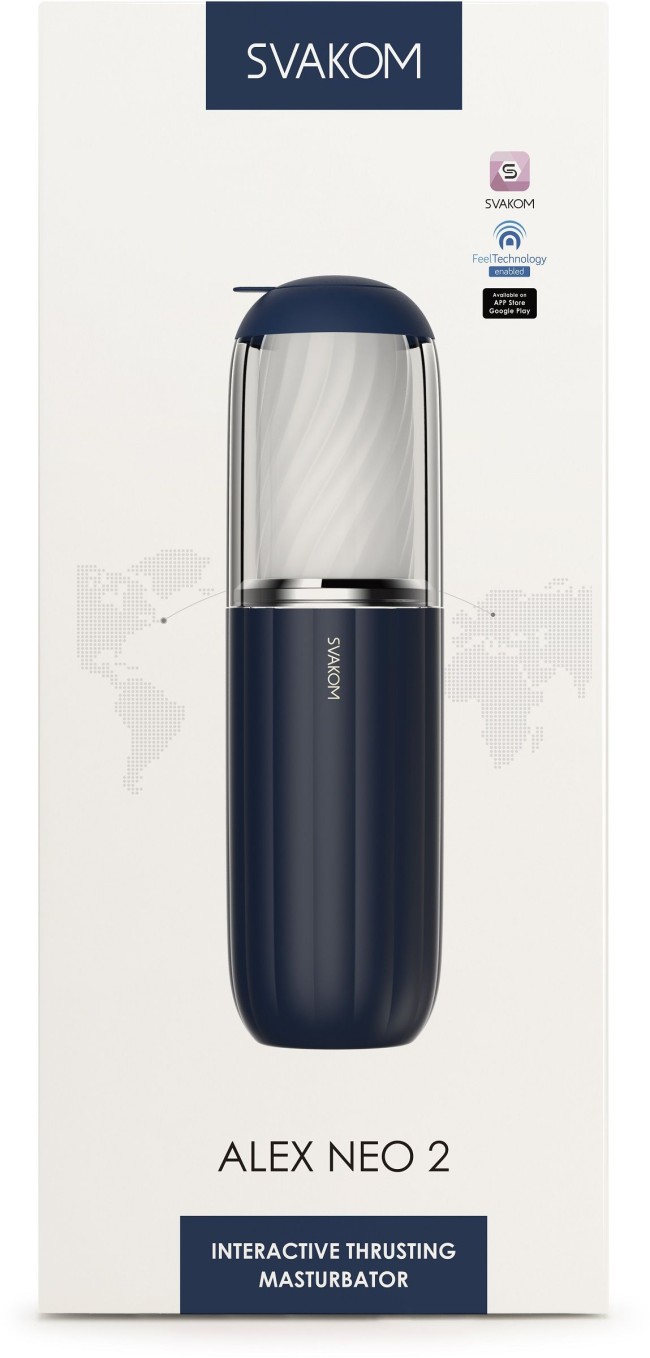 Черно-белый интерактивный мастурбатор Alex Neo 2 Черно-белый интерактивный мастурбатор Alex Neo 2
