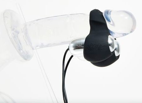 Черный инновационный мужской вибростимулятор JETT Черный инновационный мужской вибростимулятор JETT