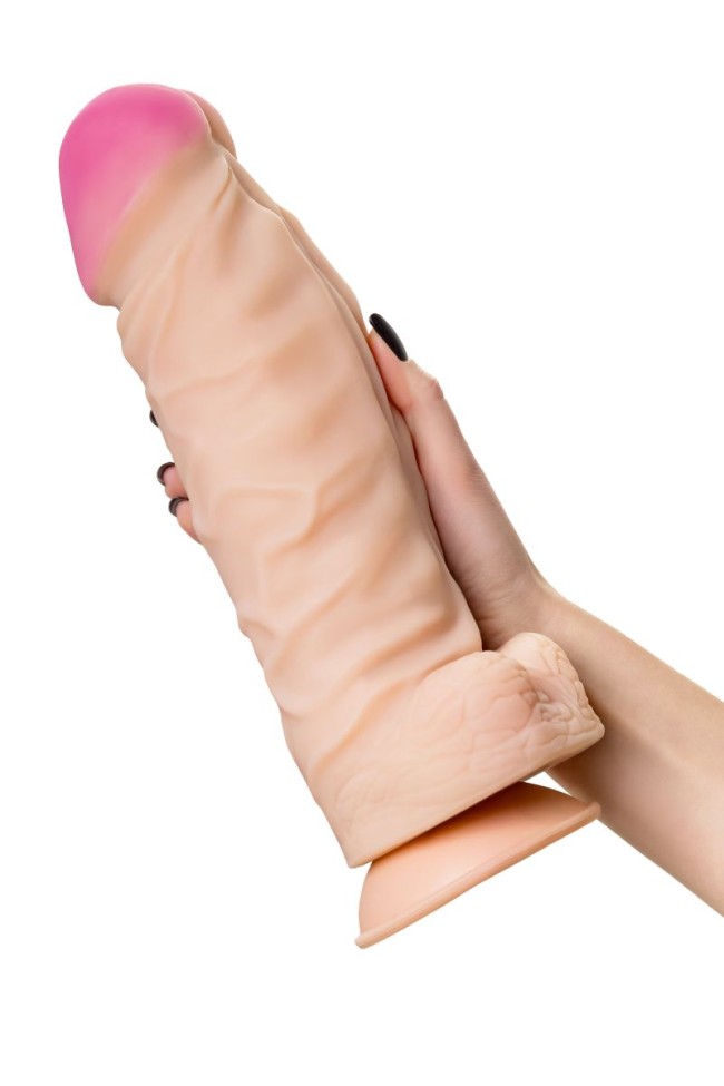 Телесный фаллоимитатор-гигант Kratos - 30 см. Телесный фаллоимитатор-гигант Kratos - 30 см.