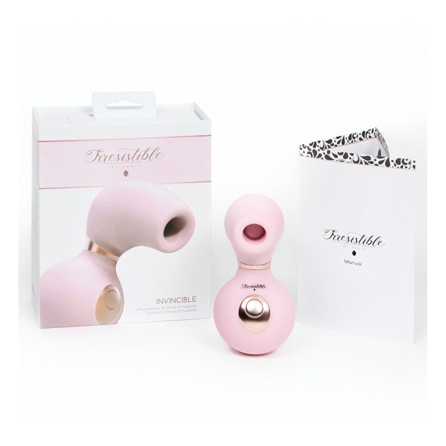 Розовый клиторальный вакуум-волновой массажер Irresistible Invincible Розовый клиторальный вакуум-волновой массажер Irresistible Invincible