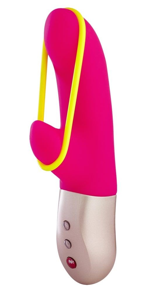 Ярко-розовый мини-вибратор Amorino с силиконовой петлёй - 17,7 см. Ярко-розовый мини-вибратор Amorino с силиконовой петлёй - 17,7 см.