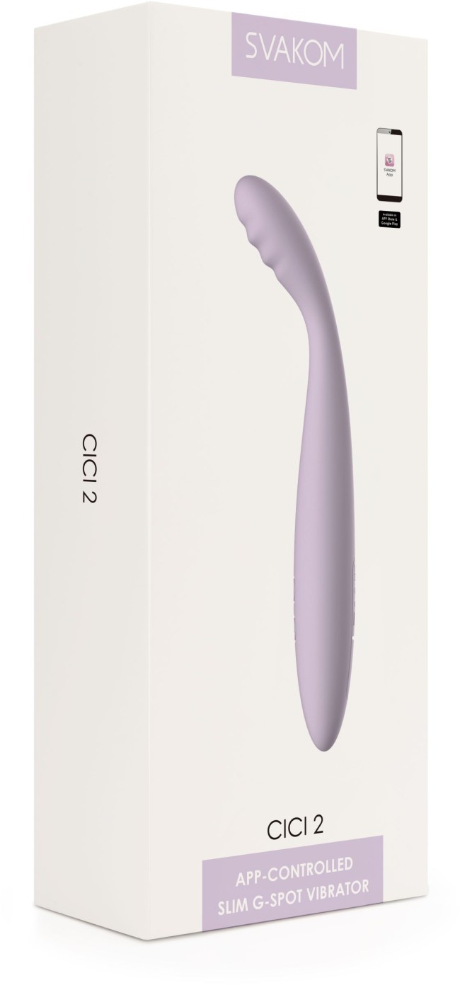 Сиреневый вибростимулятор Cici 2 с функцией нагрева - 17,8 см. Сиреневый вибростимулятор Cici 2 с функцией нагрева - 17,8 см.