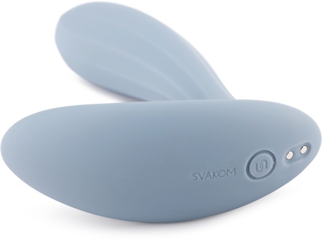 Голубой интерактивный вибромассажер Erica Голубой интерактивный вибромассажер Erica