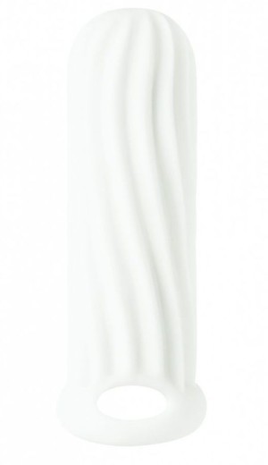 Белый фаллоудлинитель Homme Wide - 13 см.