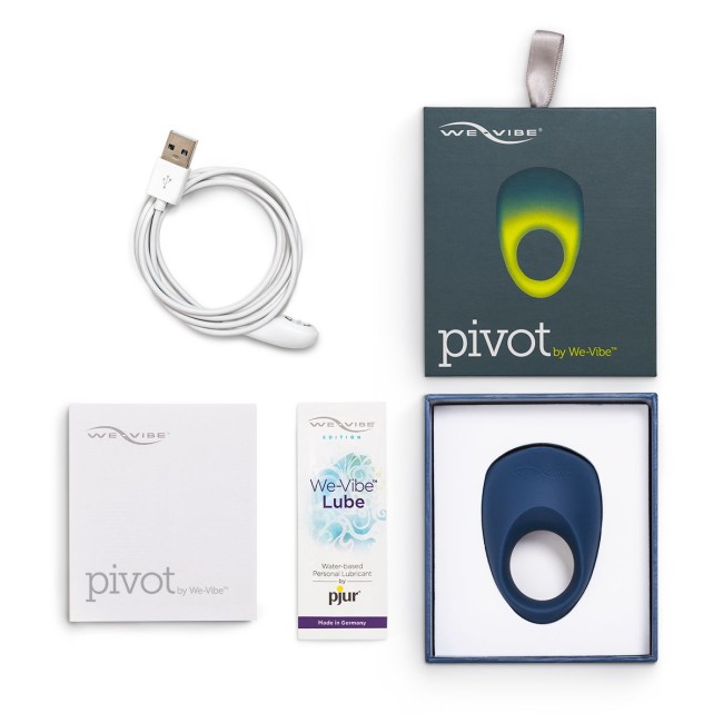 Синее эрекционное виброкольцо We-vibe Pivot Синее эрекционное виброкольцо We-vibe Pivot