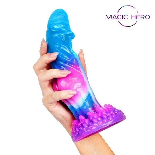 Разноцветный фантазийный фаллоимитатор - 22 см. Разноцветный фантазийный фаллоимитатор - 22 см.