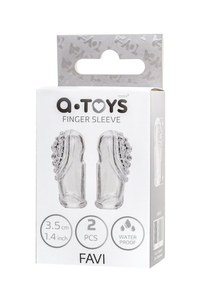 Комплект из 2 прозрачных насадок на палец Favi Комплект из 2 прозрачных насадок на палец Favi