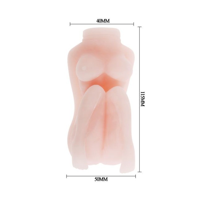 Телесный мастурбатор в виде миниатюрной девушки Телесный мастурбатор в виде миниатюрной девушки