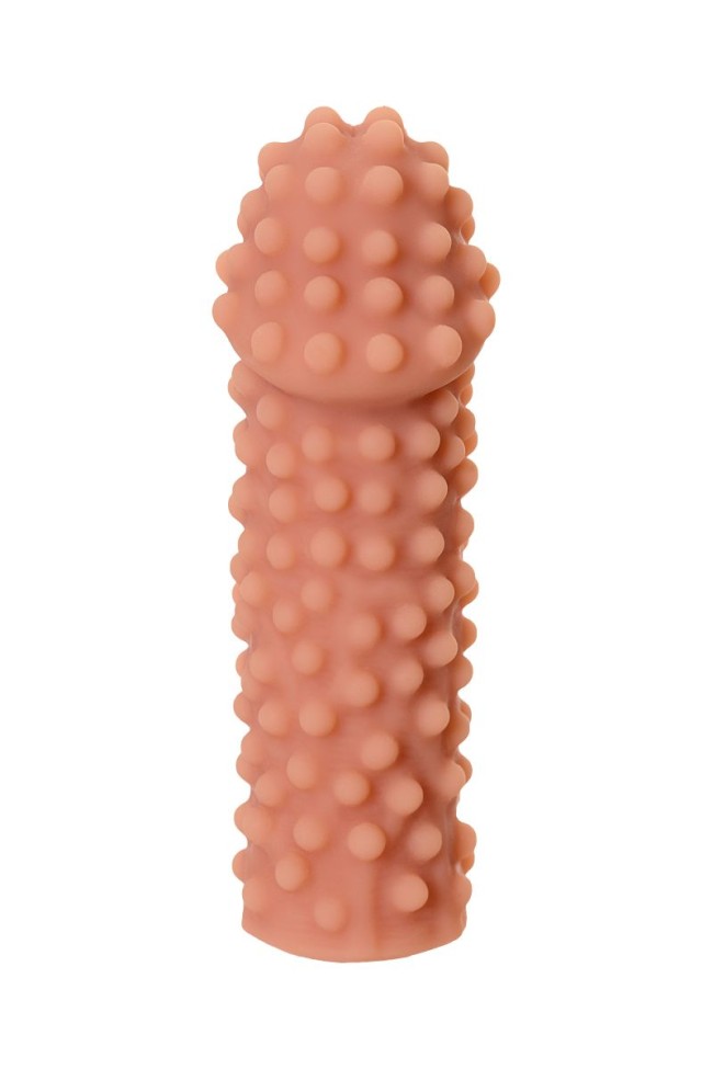 Телесная насадка на фаллос с бугорками Extreme Sleeve 010 S-size - 14,7 см. Телесная насадка на фаллос с бугорками Extreme Sleeve 010 S-size - 14,7 см.