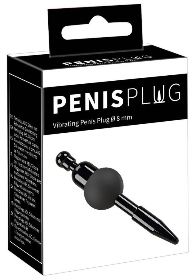 Черный уретральный вибростимулятор Vibrating Penis Plug Черный уретральный вибростимулятор Vibrating Penis Plug