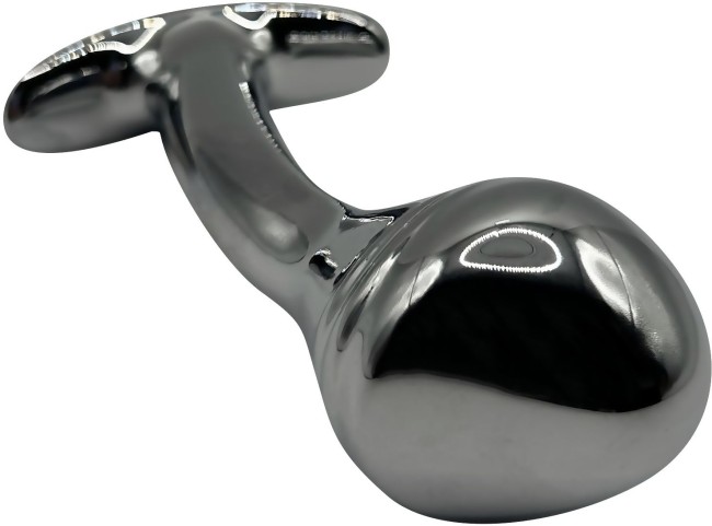 Изогнутая алюминиевая анальная пробка для ношения - 9 см. Изогнутая алюминиевая анальная пробка для ношения - 9 см.