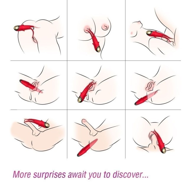 Красный стимулятор эрогенных зон с раздвоенным концом - 23,5 см. Красный стимулятор эрогенных зон с раздвоенным концом - 23,5 см.