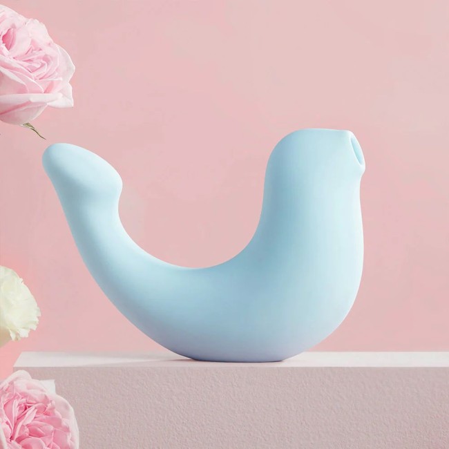 Голубой вибростимулятор G-spa для G-точки и клитора Голубой вибростимулятор G-spa для G-точки и клитора