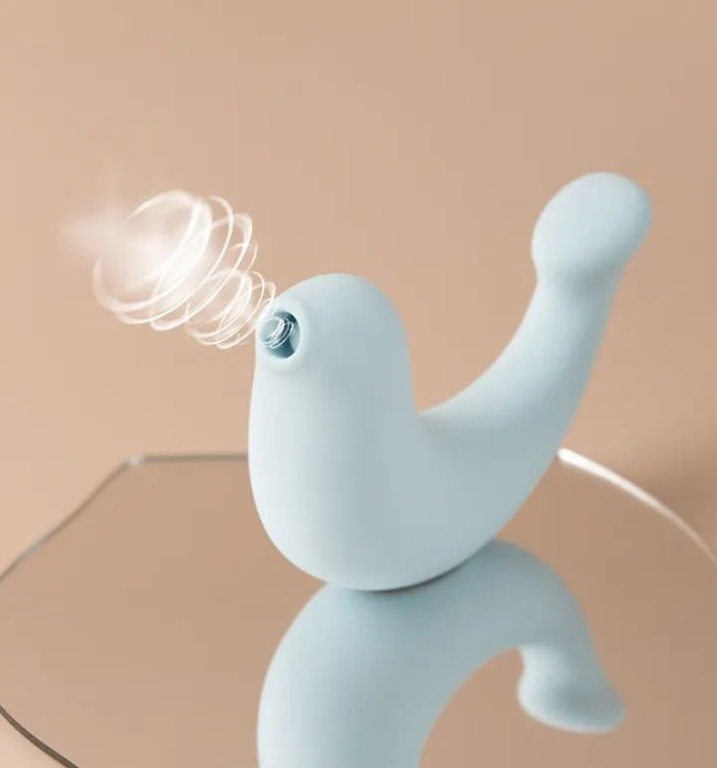 Голубой вибростимулятор G-spa для G-точки и клитора Голубой вибростимулятор G-spa для G-точки и клитора