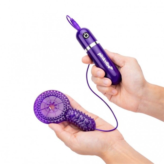 Набор из 2 фиолетовых эрекционных колец с вибрацией Набор из 2 фиолетовых эрекционных колец с вибрацией