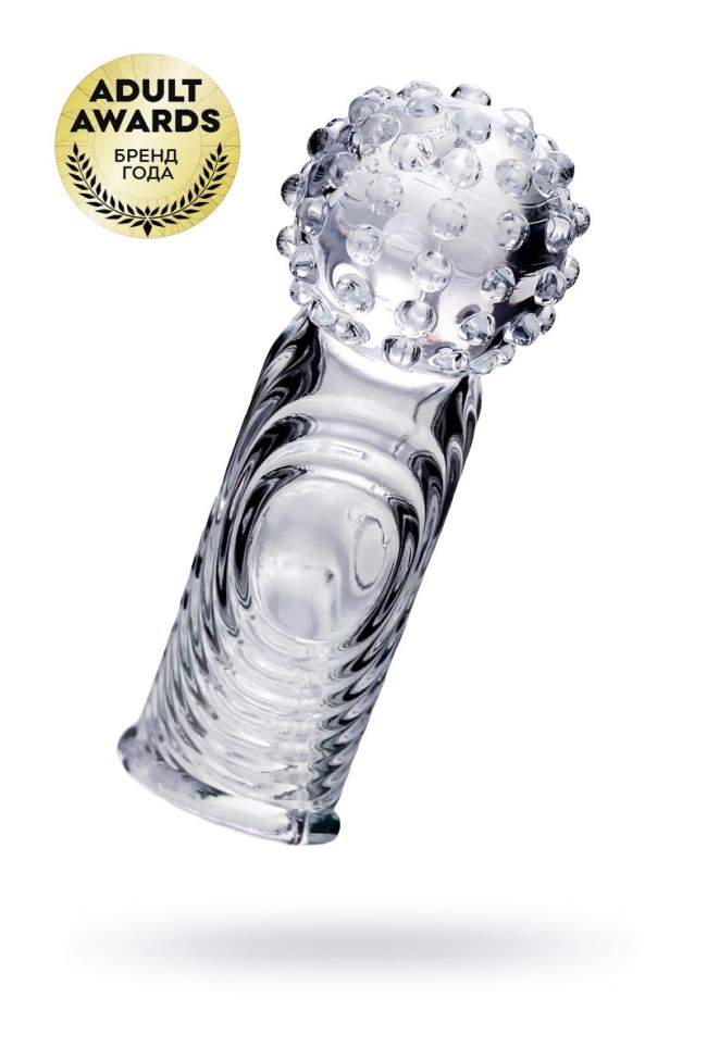 Прозрачная рельефная насадка на палец Ricol - 8 см. Прозрачная рельефная насадка на палец Ricol - 8 см.