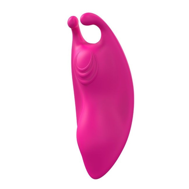Ярко-розовый клиторальный вибромассажер для ношения в трусиках Ярко-розовый клиторальный вибромассажер для ношения в трусиках