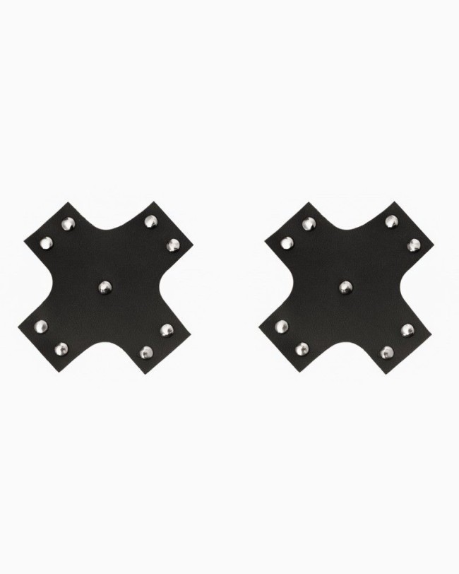 Черный пэстисы-кресты с заклепками Черный пэстисы-кресты с заклепками