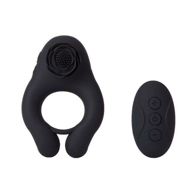Черное эрекционное кольцо Abe с пультом ДУ Черное эрекционное кольцо Abe с пультом ДУ