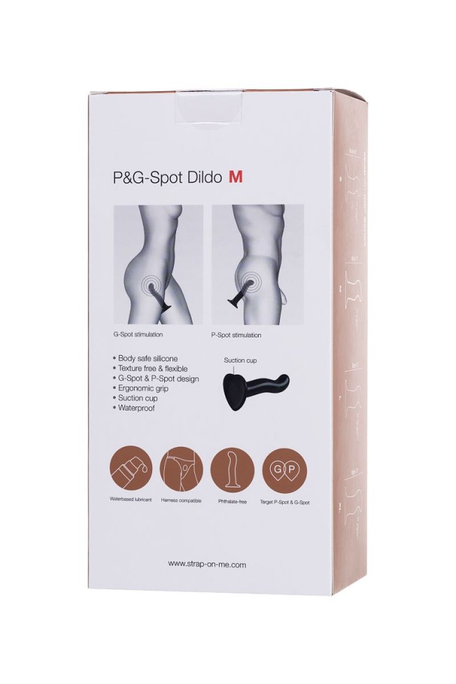 Черный стимулятор для пар P G-Spot Dildo Size M - 18 см. Черный стимулятор для пар P G-Spot Dildo Size M - 18 см.