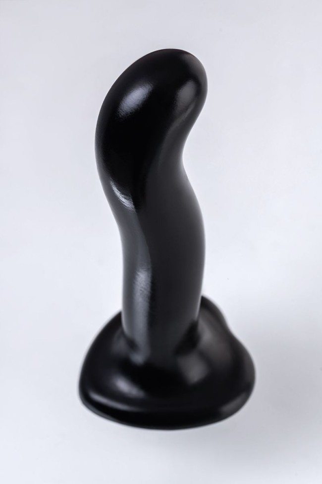 Черный стимулятор для пар P G-Spot Dildo Size M - 18 см. Черный стимулятор для пар P G-Spot Dildo Size M - 18 см.