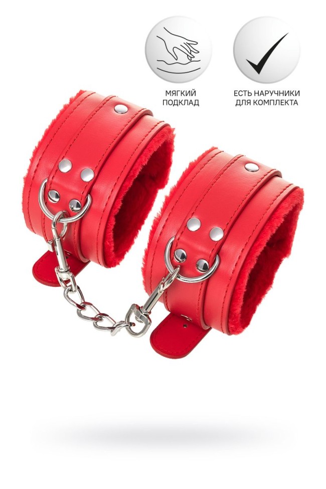 Красные оковы Anonymo из искусственной кожи Красные оковы Anonymo из искусственной кожи