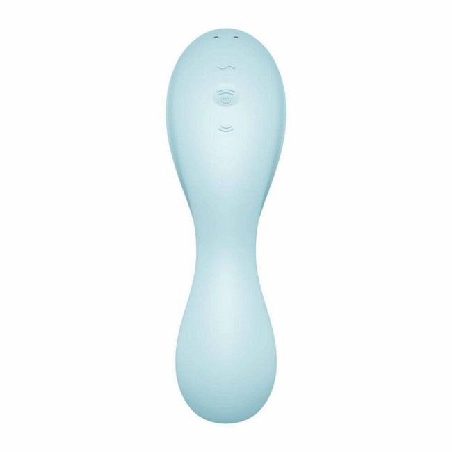 Голубой вакуум-волновой вибростимулятор Curvy Trinity 5+ Голубой вакуум-волновой вибростимулятор Curvy Trinity 5+