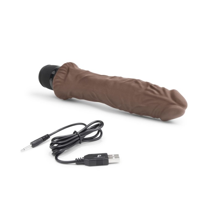 Коричневый вибратор-реалистик 8 Girthy Realistic Vibrator - 24,5 см. Коричневый вибратор-реалистик 8 Girthy Realistic Vibrator - 24,5 см.