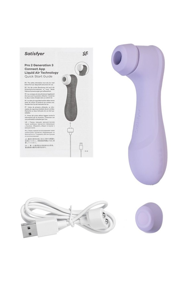 Сиреневый вакуумный стимулятор клитора Satisfyer Pro 2 Generation 3 Сиреневый вакуумный стимулятор клитора Satisfyer Pro 2 Generation 3