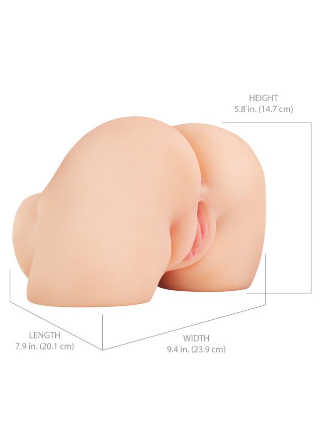 Телесный мастурбатор-полуторс с вибрацией Shake That Ass Телесный мастурбатор-полуторс с вибрацией Shake That Ass