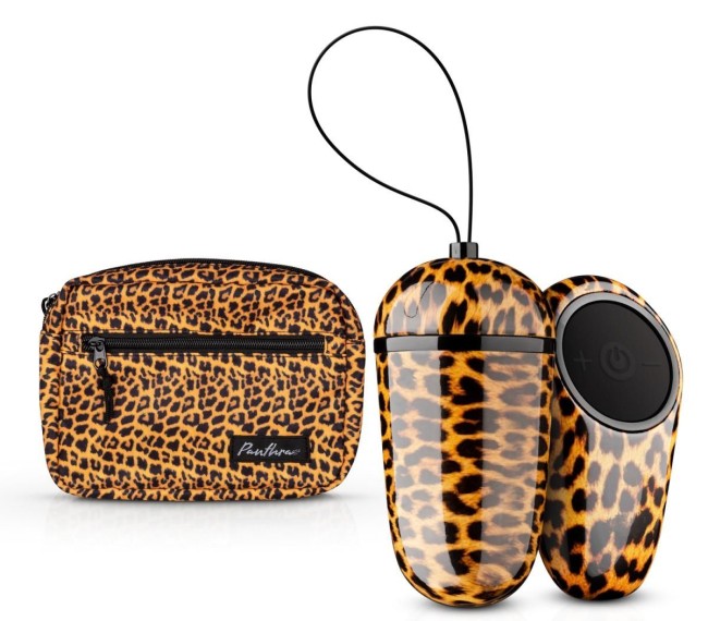 Леопардовое виброяйцо Maha с пультом ДУ Леопардовое виброяйцо Maha с пультом ДУ