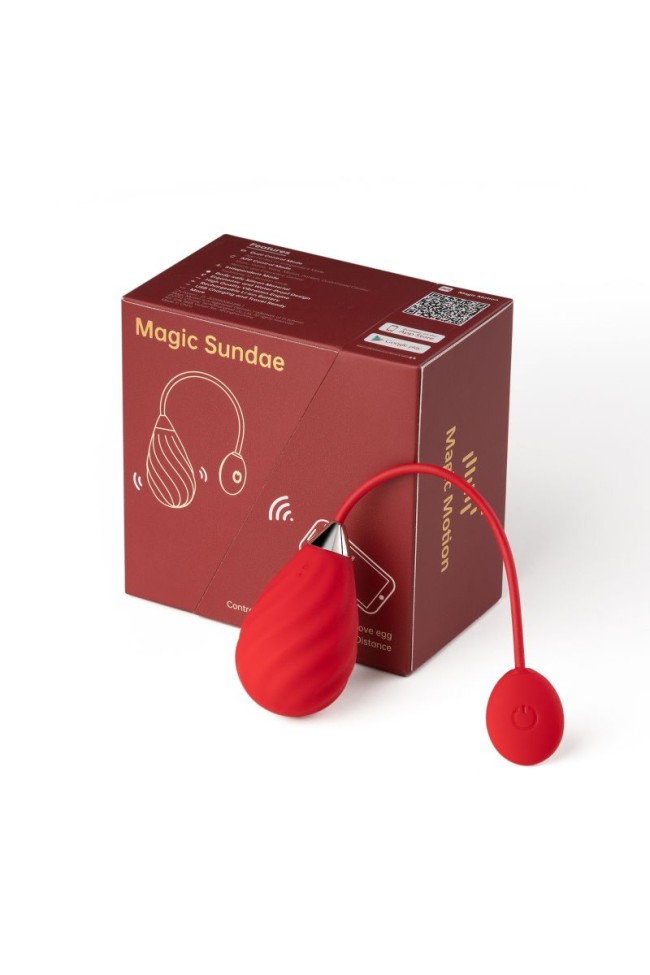 Красное виброяйцо Magic Motion Sundae Красное виброяйцо Magic Motion Sundae