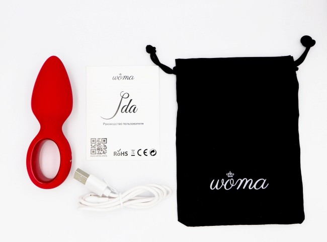 Красная анальная вибропробка Ida - 11,5 см. Красная анальная вибропробка Ida - 11,5 см.