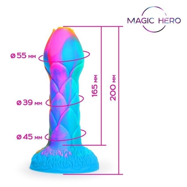 Яркий фантазийный фаллоимитатор с имитацией эякуляции - 20 см. Яркий фантазийный фаллоимитатор с имитацией эякуляции - 20 см.