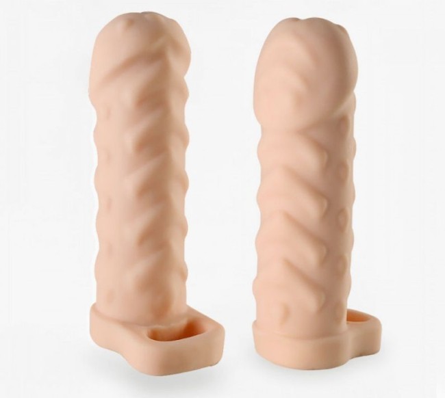 Телесная насадка-удлинитель Kleon - 15 см. Телесная насадка-удлинитель Kleon - 15 см.