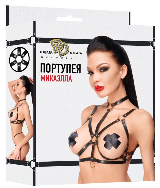 Черная портупея Микаэлла Черная портупея Микаэлла