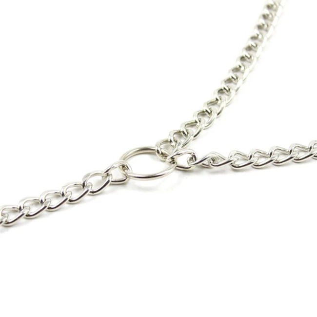 Серебристые зажимы для сосков и половых губ на тонкой цепочке Серебристые зажимы для сосков и половых губ на тонкой цепочке