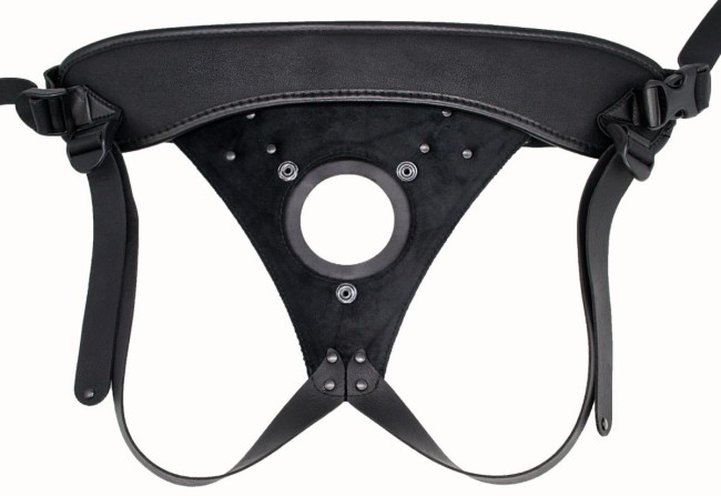 Телесный реалистичный фаллоимитатор на черных трусиках Real Big Strap-On - 34,5 см. Телесный реалистичный фаллоимитатор на черных трусиках Real Big Strap-On - 34,5 см.