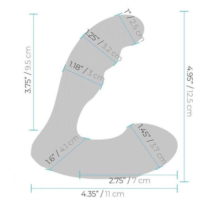 Черный массажер простаты Prober с двойной вибрацией Черный массажер простаты Prober с двойной вибрацией