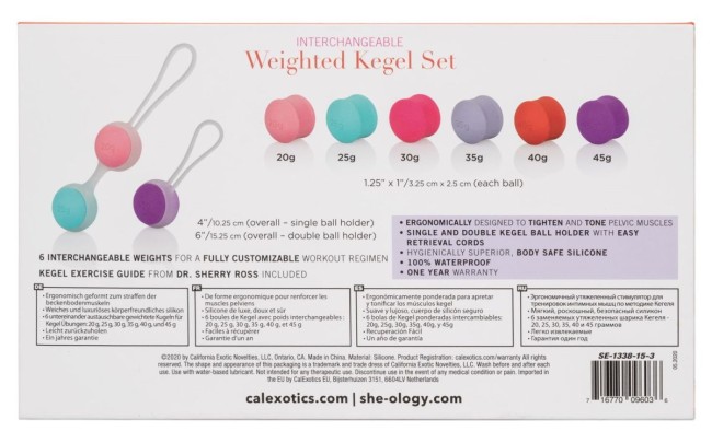 Набор вагинальных шариков Кегеля со сменным грузом She-ology Набор вагинальных шариков Кегеля со сменным грузом She-ology