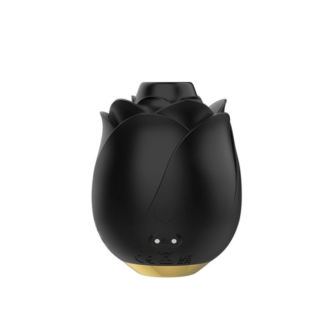 Черный клиторальный стимулятор Black Rose Silicone Clitoral Suction Черный клиторальный стимулятор Black Rose Silicone Clitoral Suction