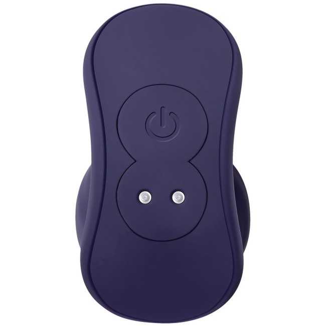 Синяя анальная пробка с вибрацией и пультом ДУ Wicked Twister - 12 см. Синяя анальная пробка с вибрацией и пультом ДУ Wicked Twister - 12 см.