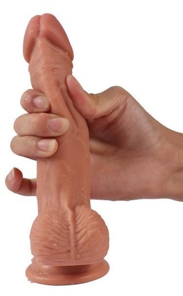 Телесный реалистичный фаллоимитатор REAL с трусиками для страпона - 19,5 см. Телесный реалистичный фаллоимитатор REAL с трусиками для страпона - 19,5 см.
