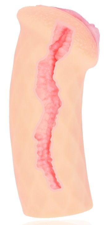 Телесный реалистичный мастурбатор-вагина Elegance.007 с двойным слоем материала Телесный реалистичный мастурбатор-вагина Elegance.007 с двойным слоем материала