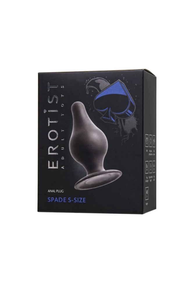 Черная анальная втулка Spade S - 8 см. Черная анальная втулка Spade S - 8 см.