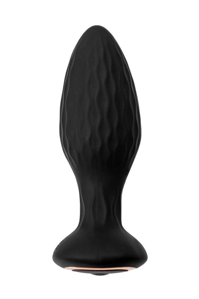 Черная анальная вибровтулка Tucana с ротацией и управлением через приложение - 12 см. Черная анальная вибровтулка Tucana с ротацией и управлением через приложение - 12 см.