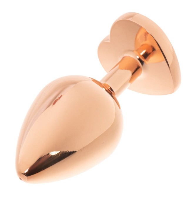 Золотистая анальная пробка OYO с зеленым кристаллом-сердцем - 7,3 см. Золотистая анальная пробка OYO с зеленым кристаллом-сердцем - 7,3 см.